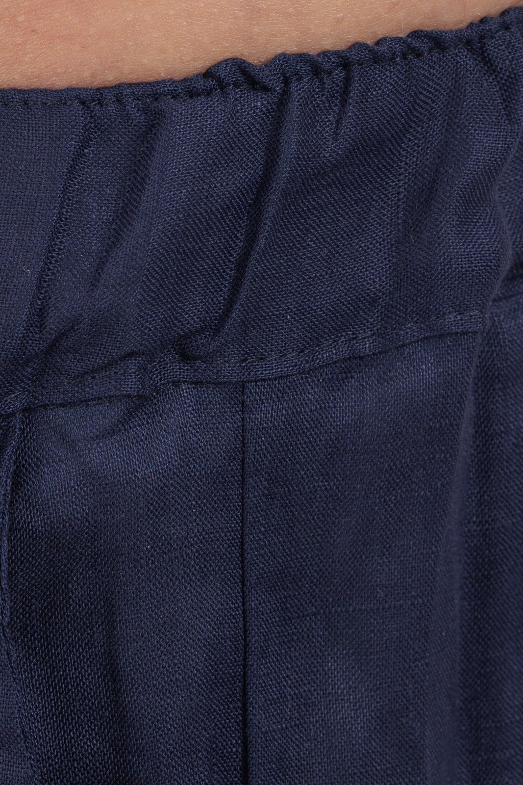 Plain Linen Shorts Bermuda