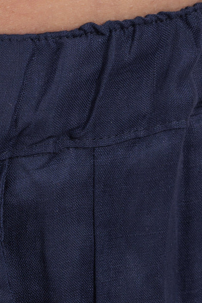 Plain Linen Shorts Bermuda