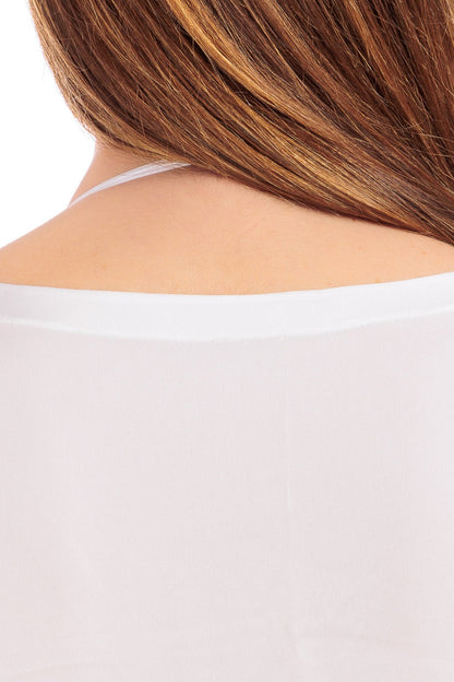 Plain Silk V-neck Kaftan