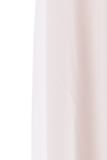 Plain V-neck Silk Dress