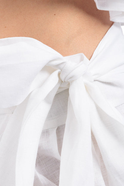 Pure Linen Raffeld Skirt - Finished Details - Skirts - by CAPRI LIFESTYLE