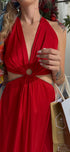 Red Holiday Maxi Dress - by CAPRI LIFESTYLE