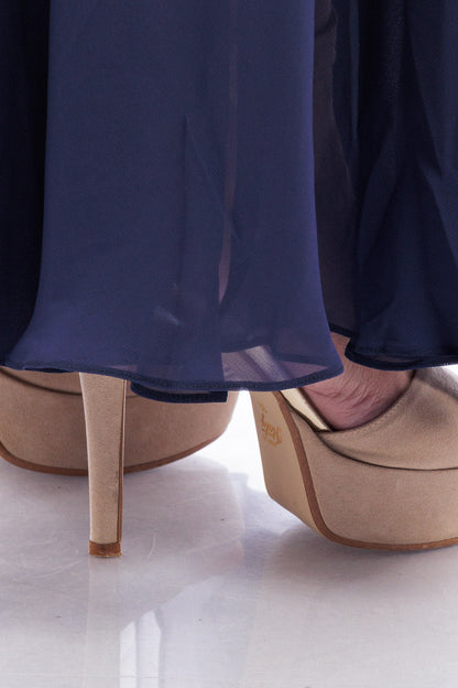 Silk Chiffon Long Robe