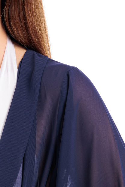 Silk Chiffon Long Robe