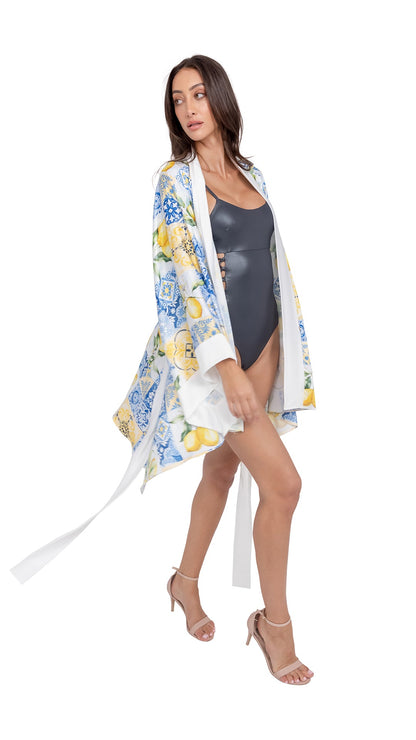 SORRENTO Short Robe With belt