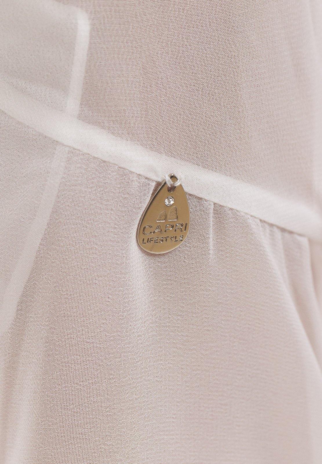 White Plain Long Chiffon Wrap Around Dress - Dresses - by CAPRI LIFESTYLE