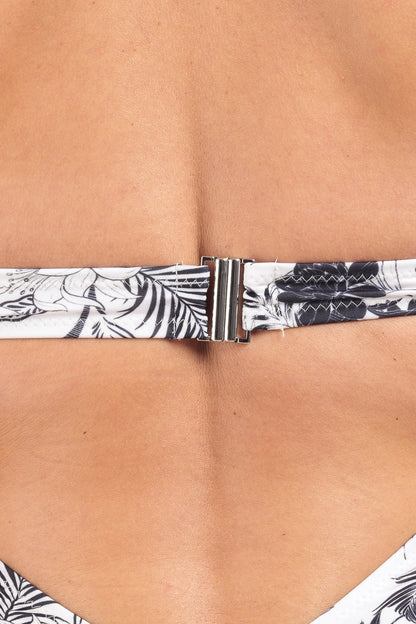 White Ruched cut-out open back swimsuit - Bikini Collection - by CAPRI LIFESTYLE