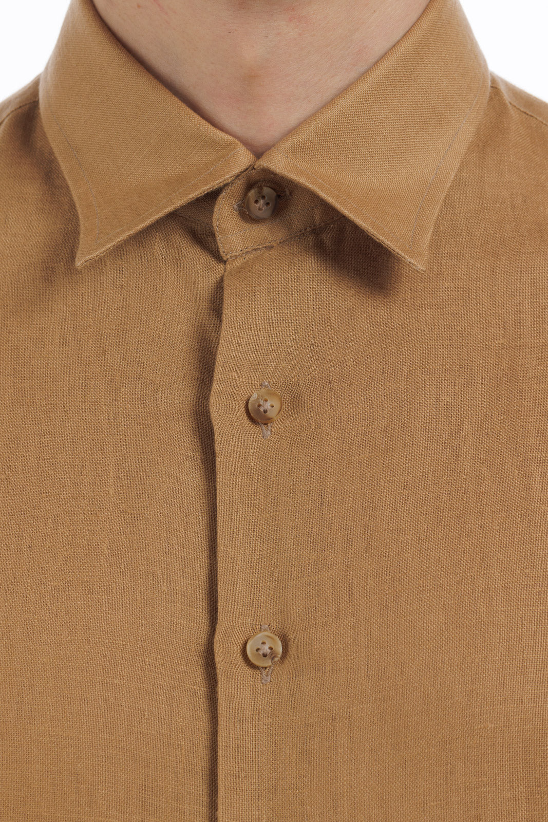 Classic Collar Linen Shirt