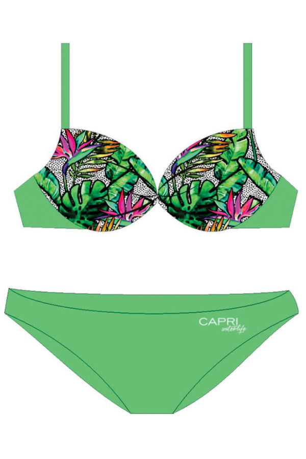 BCP006 - Girls Two Piece Push-up Bikini Swimwear - Beach Party Mood - CAPRI LIFESTYLE READY MADE GARMENTS TRADING L.L.C