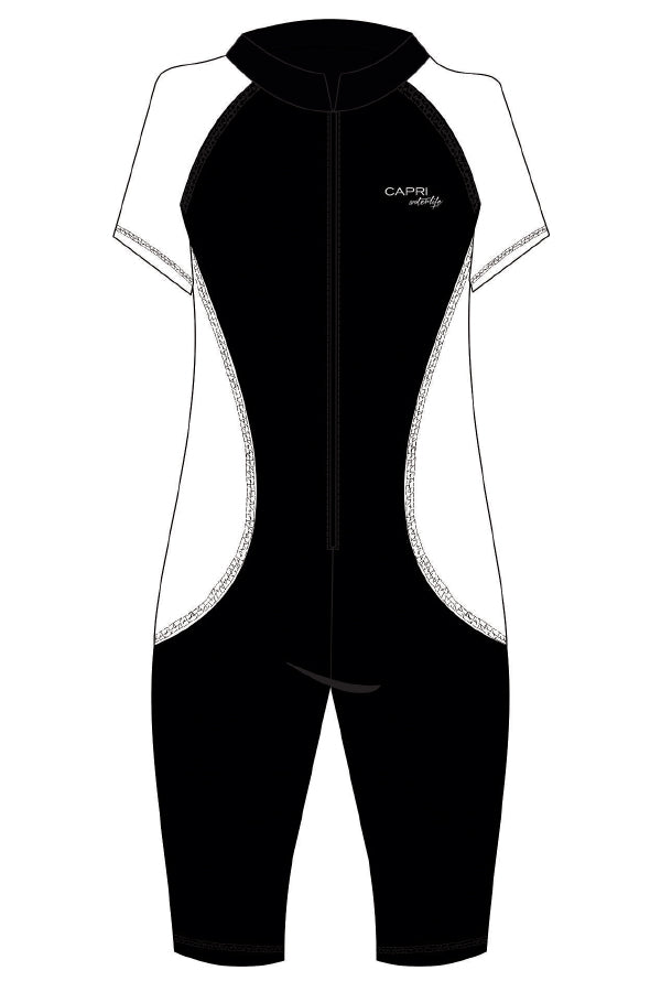 LJS11-Women Jumpsuit Short Sleeves Swimwear - CAPRI LIFESTYLE READY MADE GARMENTS TRADING L.L.C