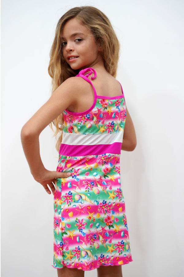 SHEGD09-Girl Beach Dress - Shell Mood - CAPRI LIFESTYLE READY MADE GARMENTS TRADING L.L.C