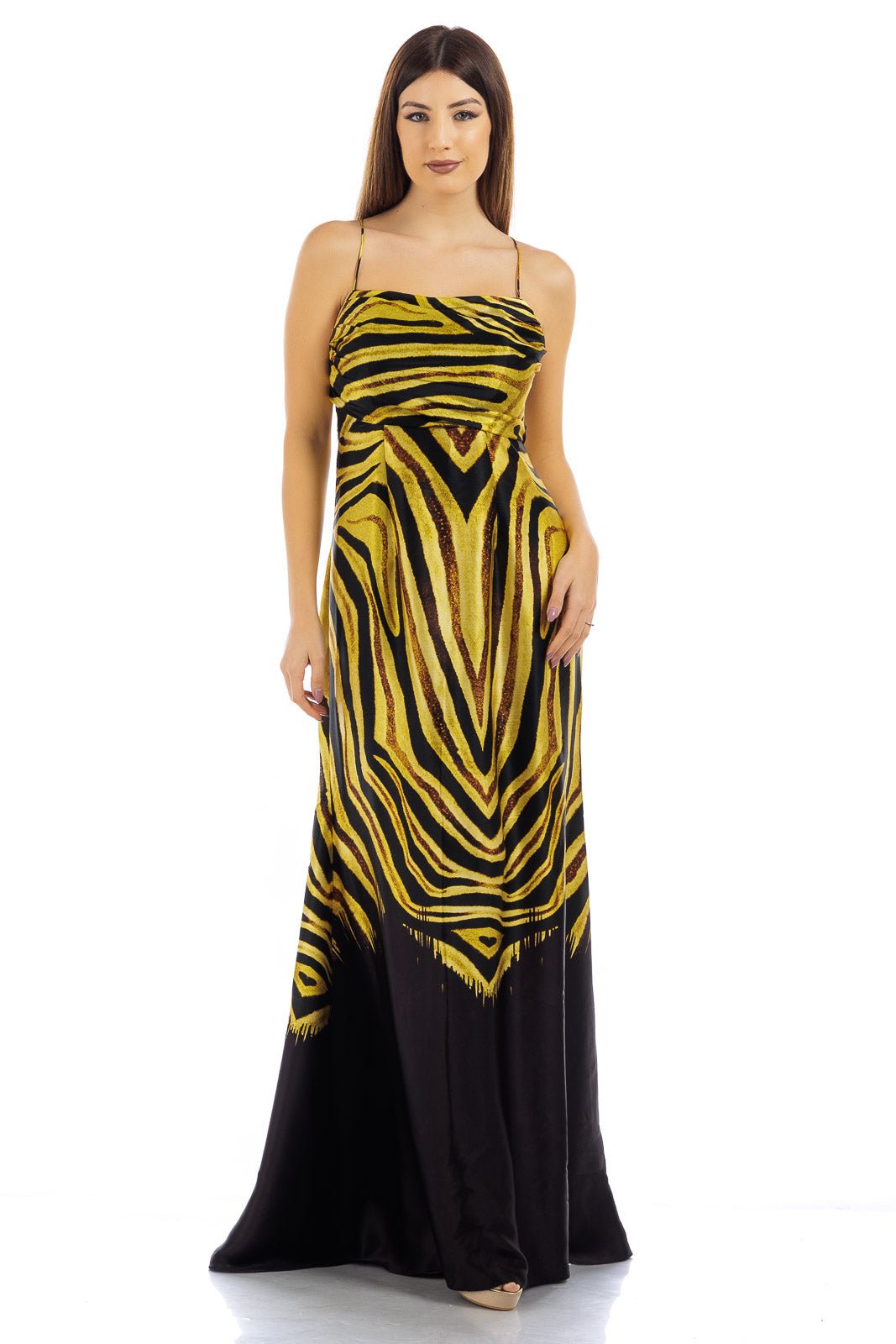 Animalier Pure Silk Dress - Dresses - by CAPRI LIFESTYLE  CAPRI LIFESTYLE