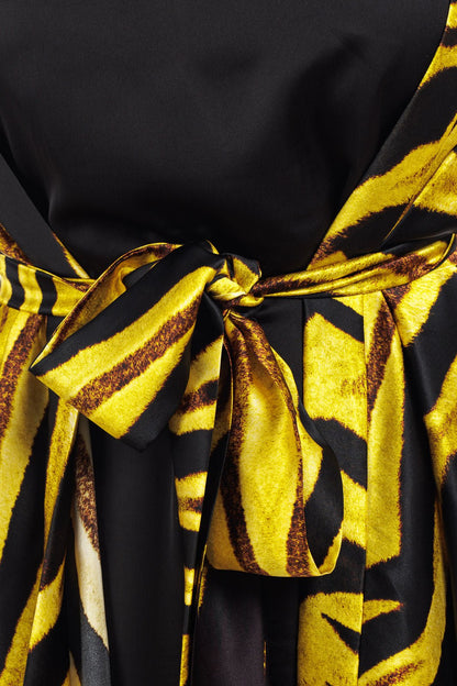 Animalier Silk Kaftan Coverup