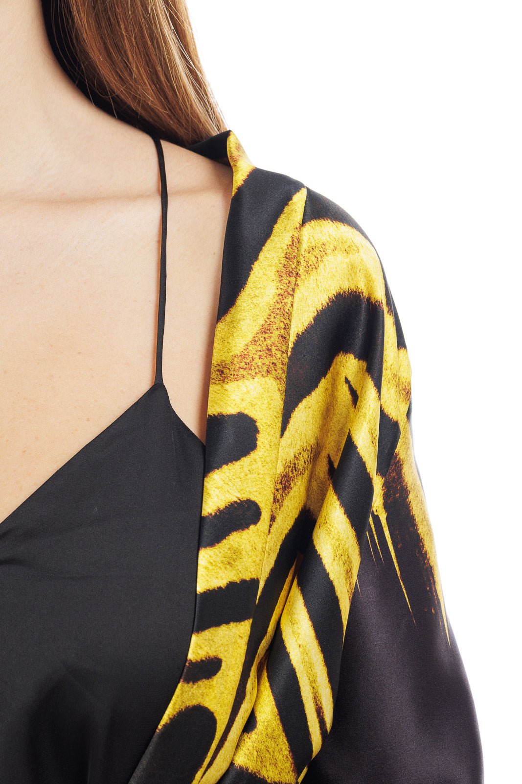 Animalier Silk Kaftan Coverup