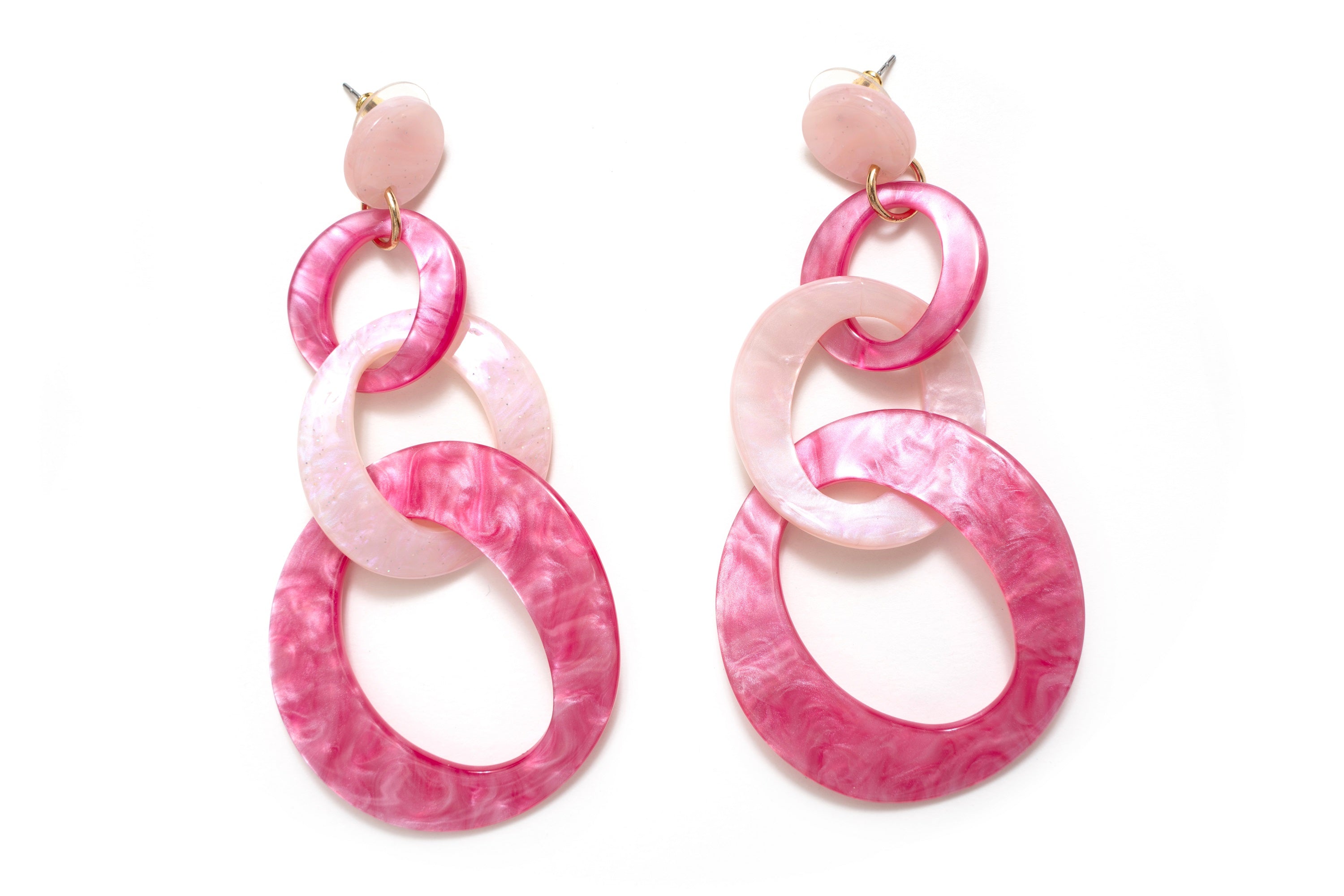 Chain Link Resin Earrings