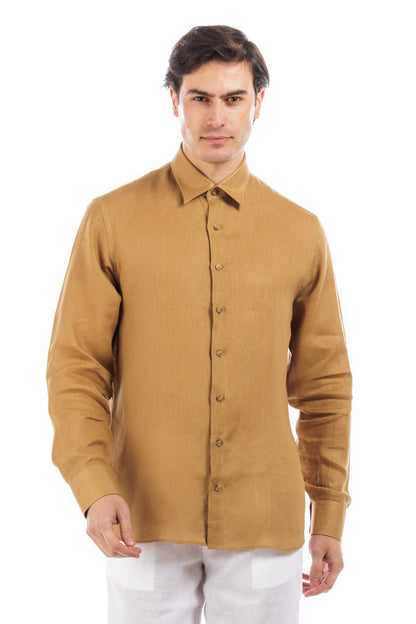 Classic Collar Linen Shirt