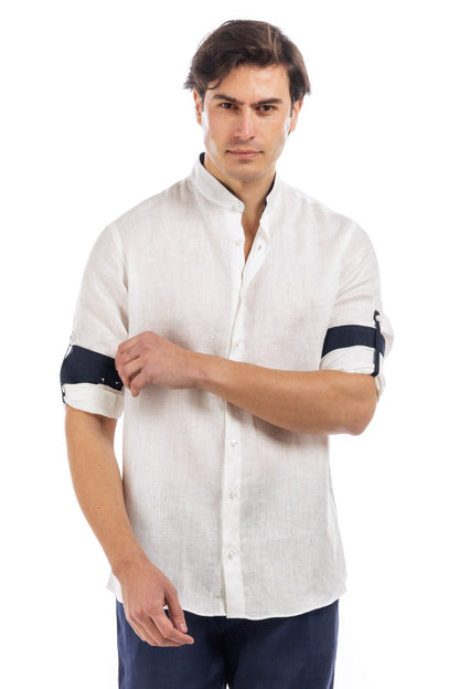 Contrast Linen Shirt