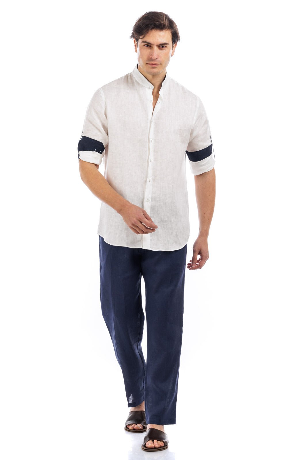 Contrast Linen Shirt