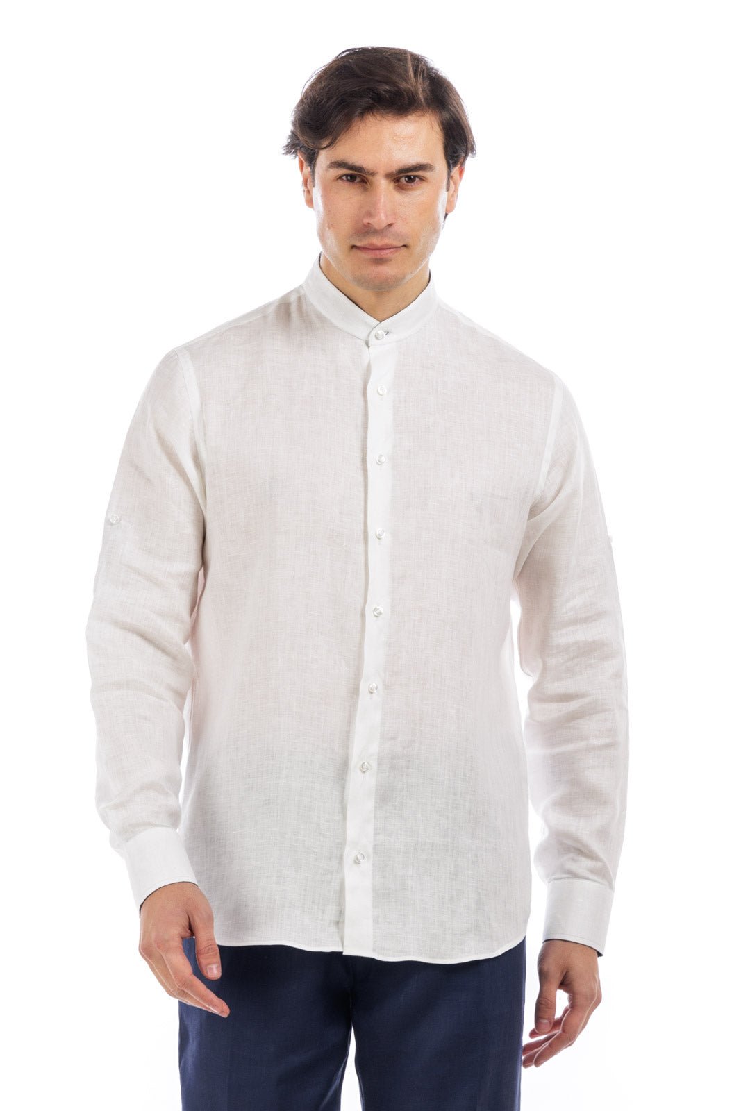Contrast Linen Shirt