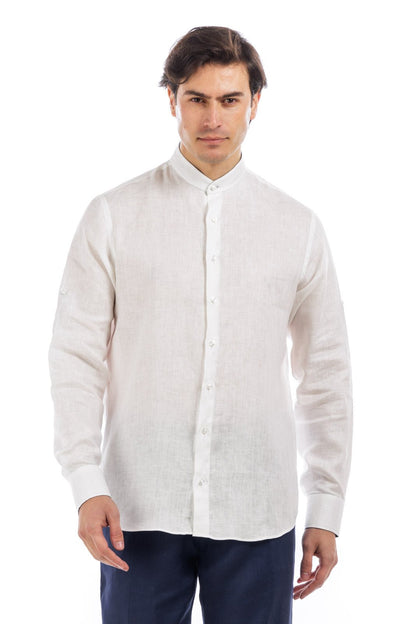 Contrast Linen Shirt