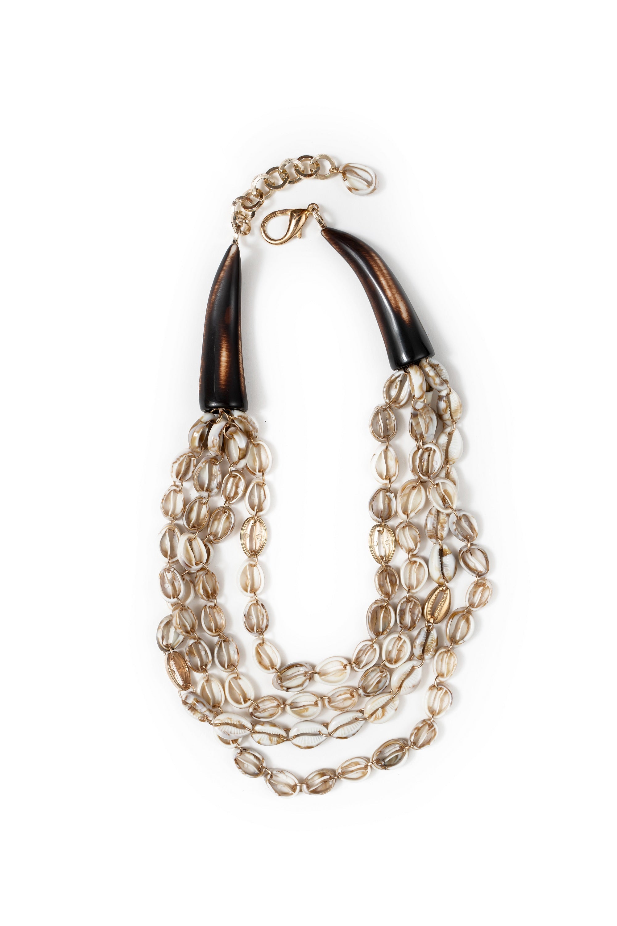 Cowrie Shell Beaded Necklace