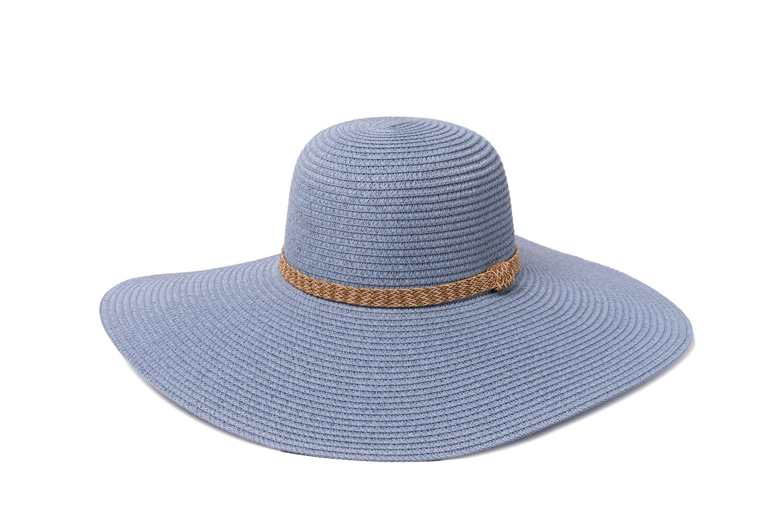 Floppy Straw Hat with Belt