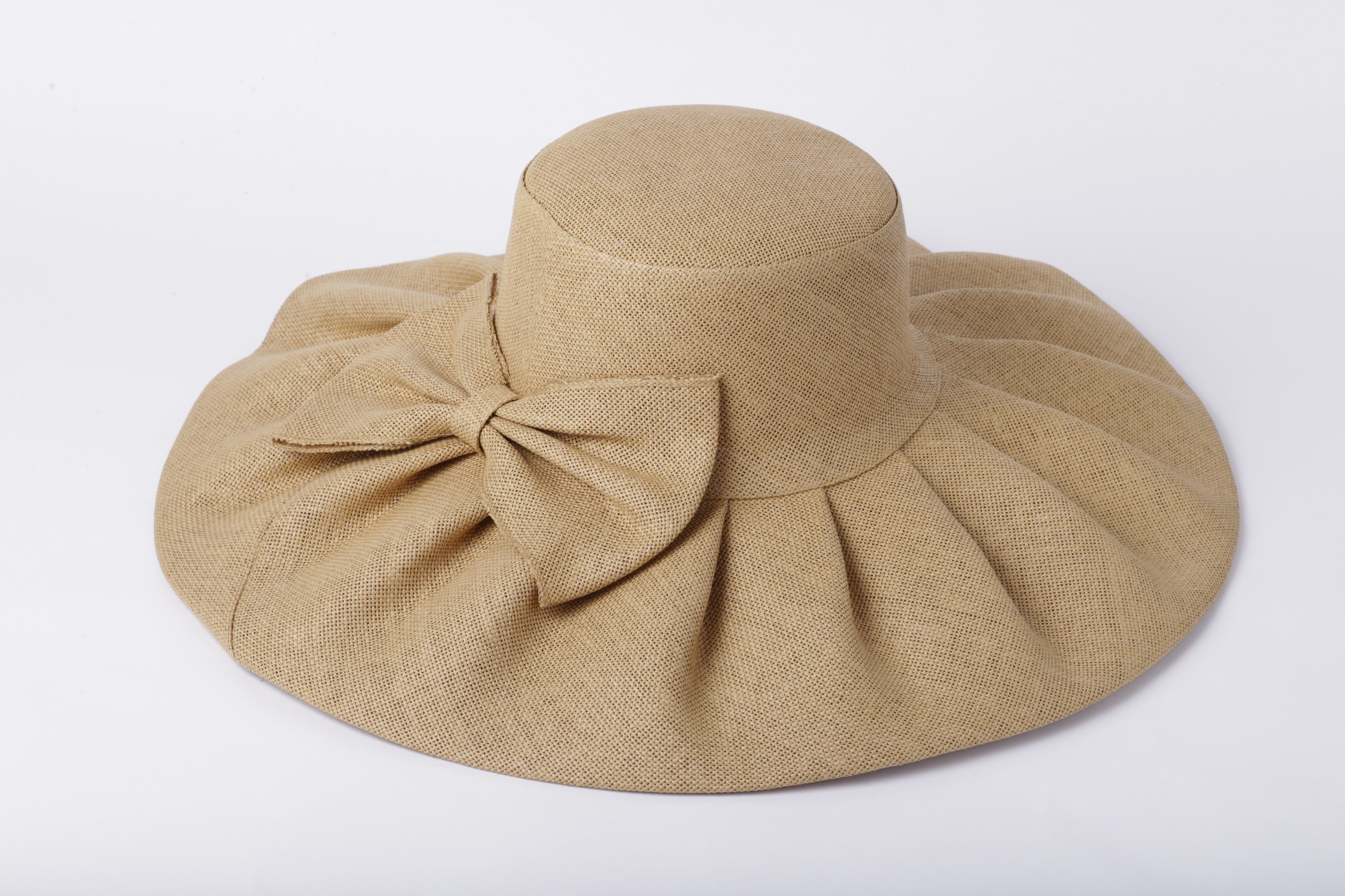 Floppy Straw Hat with Bow