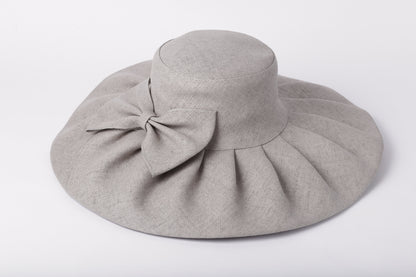 Floppy Straw Hat with Bow