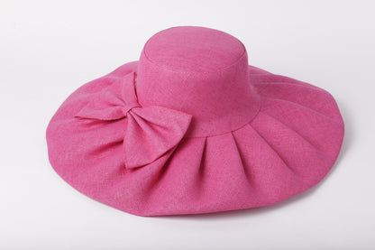 Floppy Straw Hat with Bow