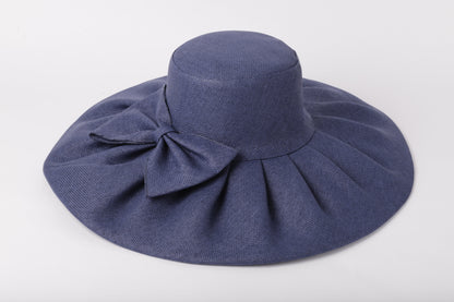 Floppy Straw Hat with Bow