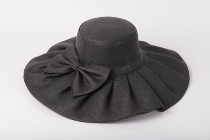 Floppy Straw Hat with Bow