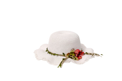 Flower Straw Weaving Hat