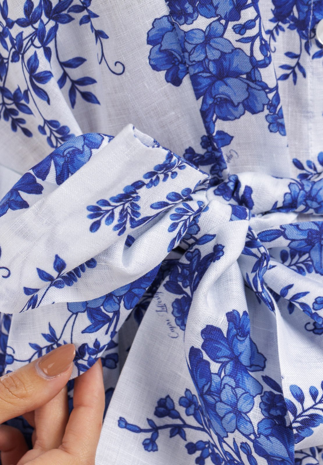 Flowery Flowy Linen Dress