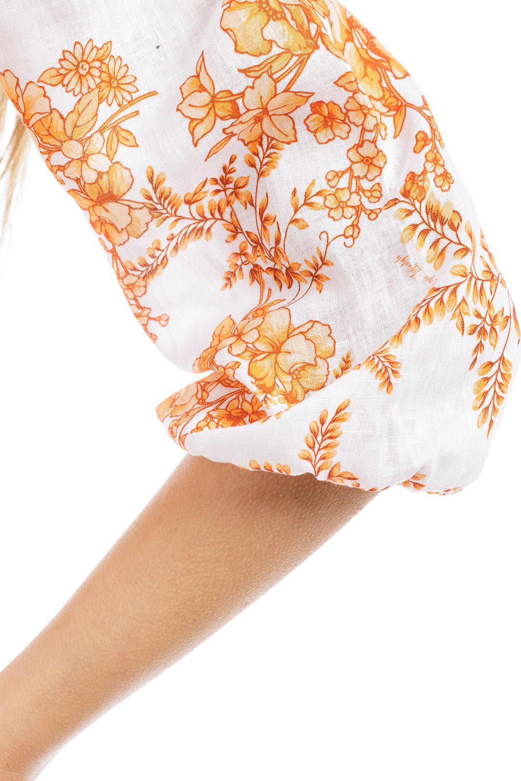 Flowery Linen Blouse