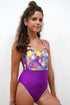 PST002-Girls Halter One Piece Swimsuit - Popstar Mood - CAPRI LIFESTYLE READY MADE GARMENTS TRADING L.L.C