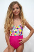 PST002-Girls Halter One Piece Swimsuit - Popstar Mood - CAPRI LIFESTYLE READY MADE GARMENTS TRADING L.L.C