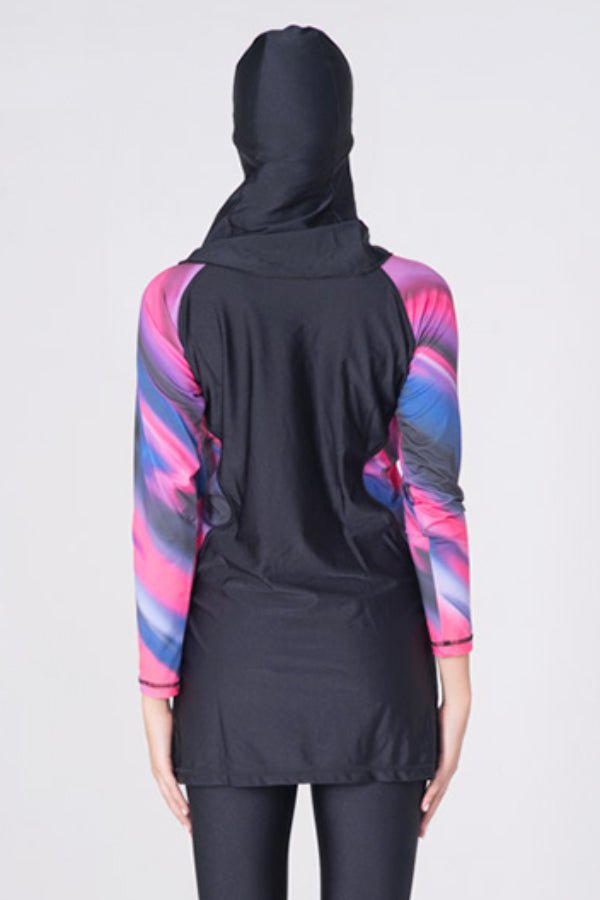 LBK17 - Women Fantasy Burkini with Tight Leggings &amp; Head Cover - Burkini - by CAPRI LIFESTYLE
