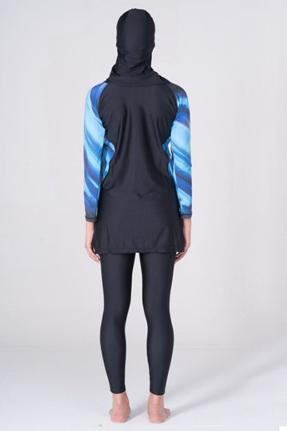 LBK17 - Women Fantasy Burkini with Tight Leggings &amp; Head Cover - Burkini - by CAPRI LIFESTYLE