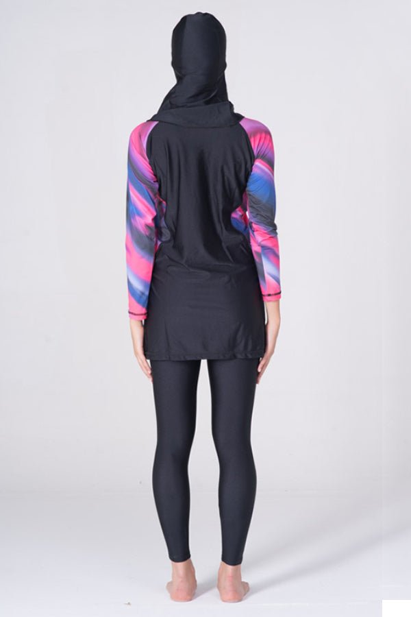 LBK17 - Women Fantasy Burkini with Tight Leggings &amp; Head Cover - Burkini - by CAPRI LIFESTYLE