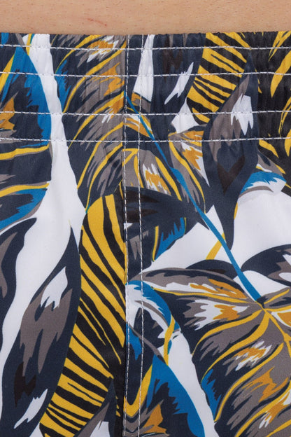 Leaf Printed Swim Shorts