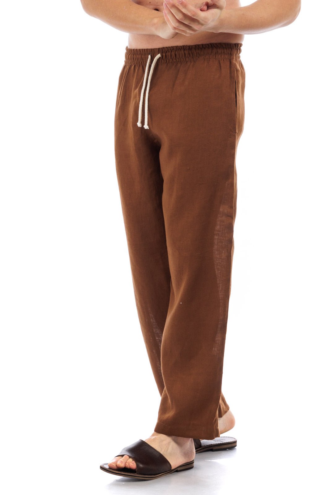 Linen Drawstring Pants