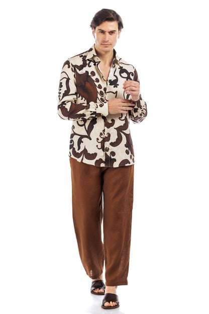 Linen Drawstring Pants