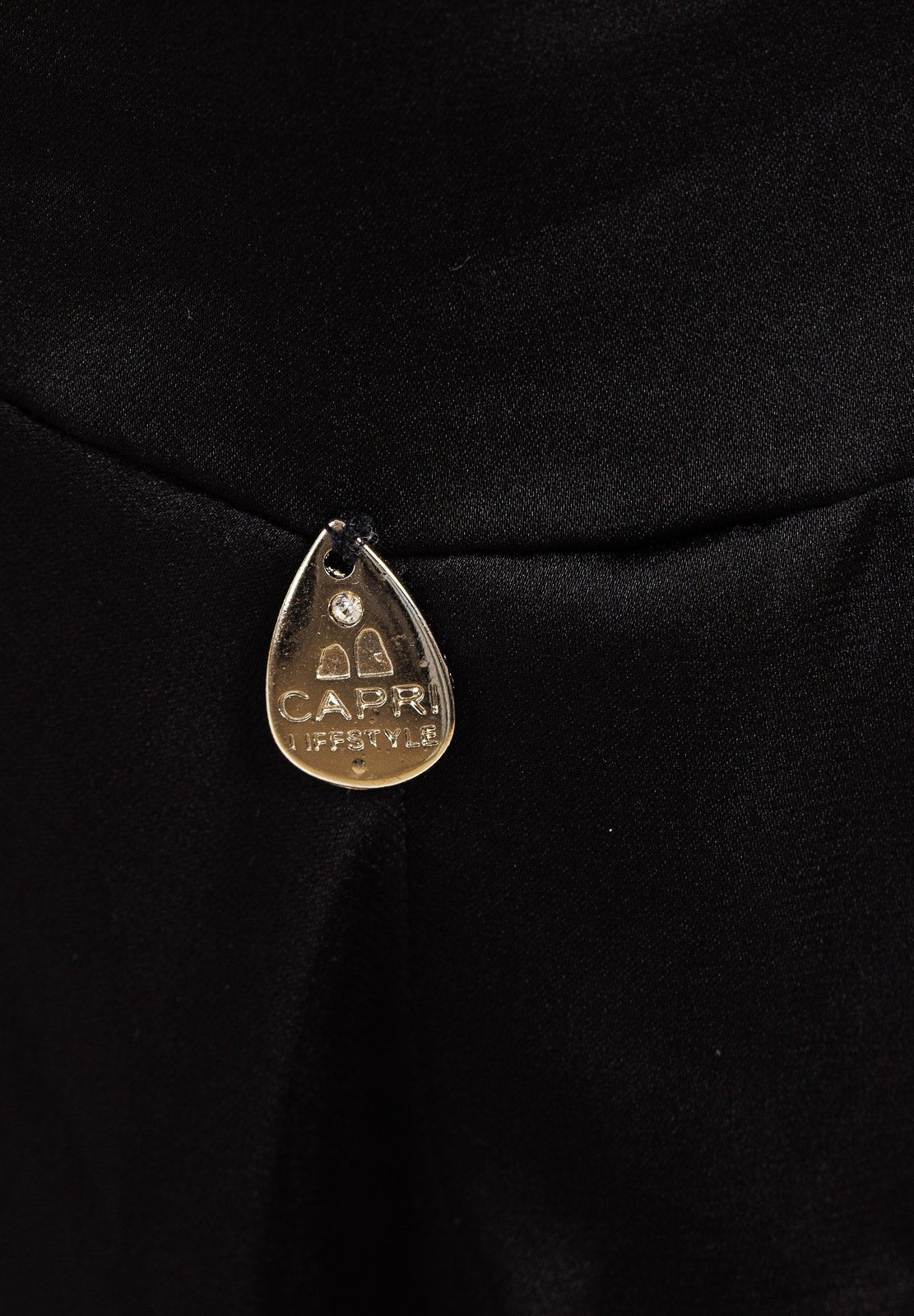 Abito lungo in seta tinta unita