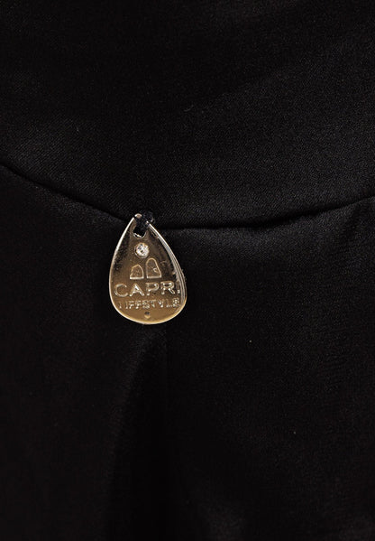 Abito lungo in seta tinta unita