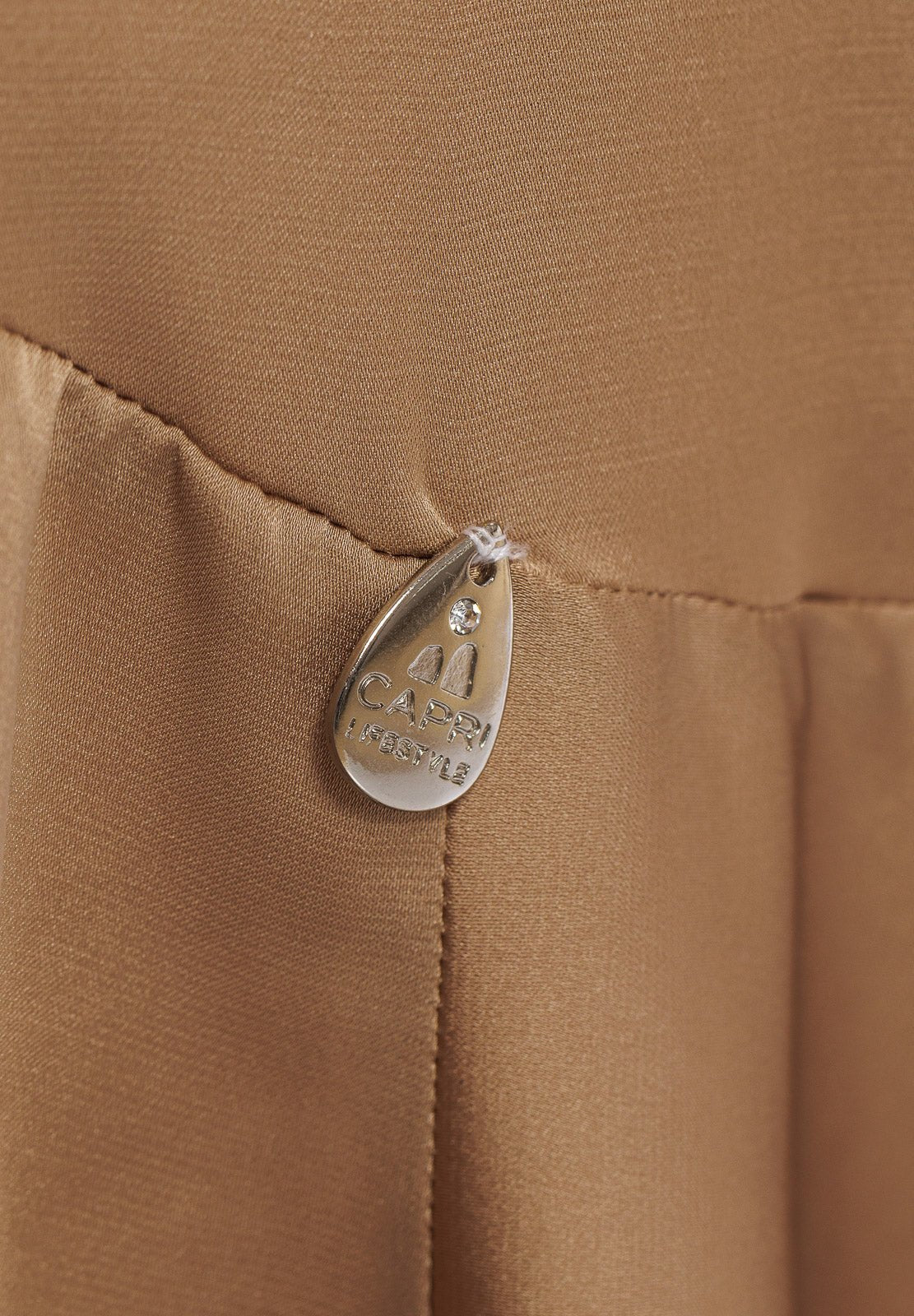 Abito lungo in seta tinta unita