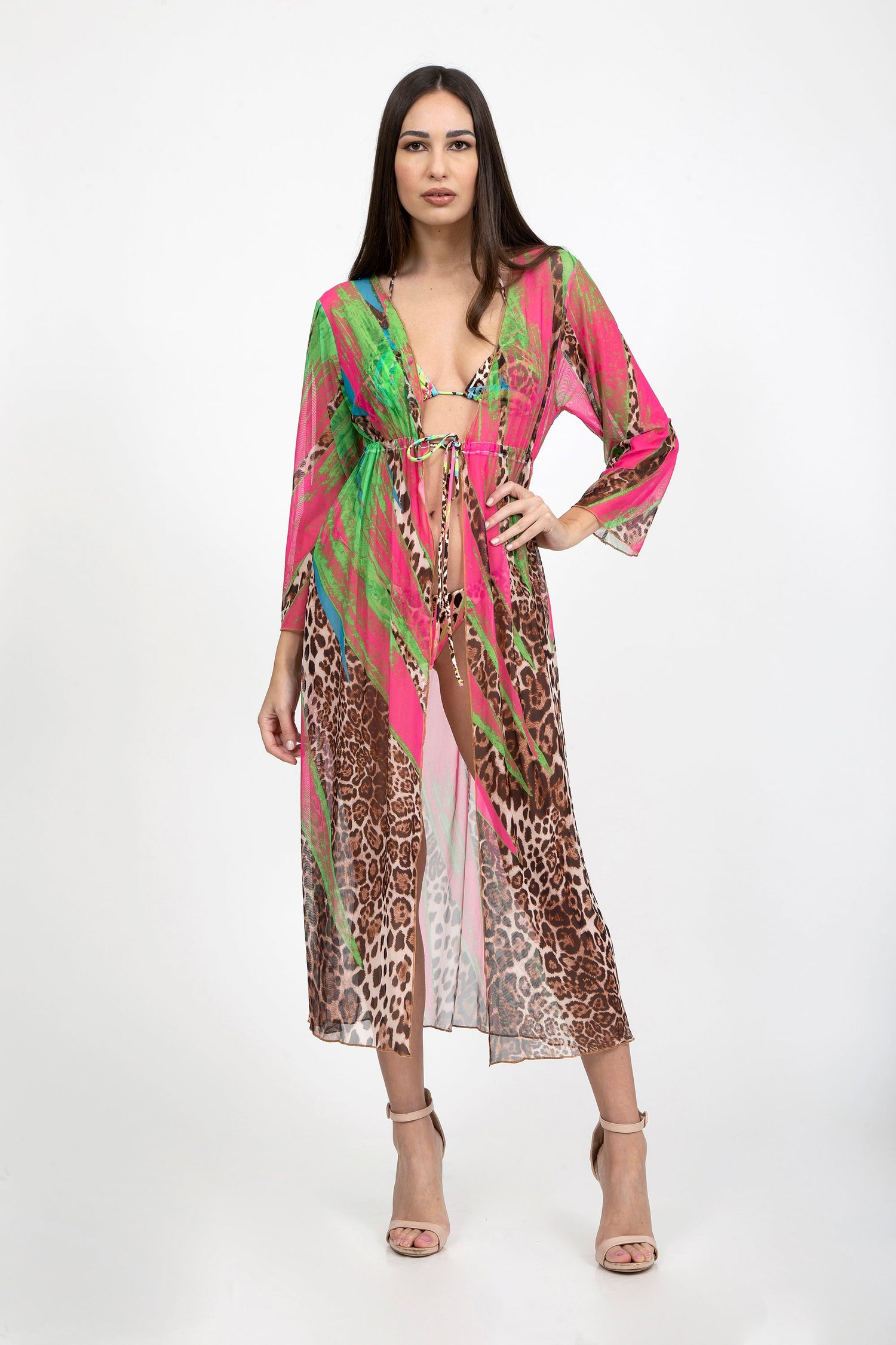 Copri vestaglia in rete maculato