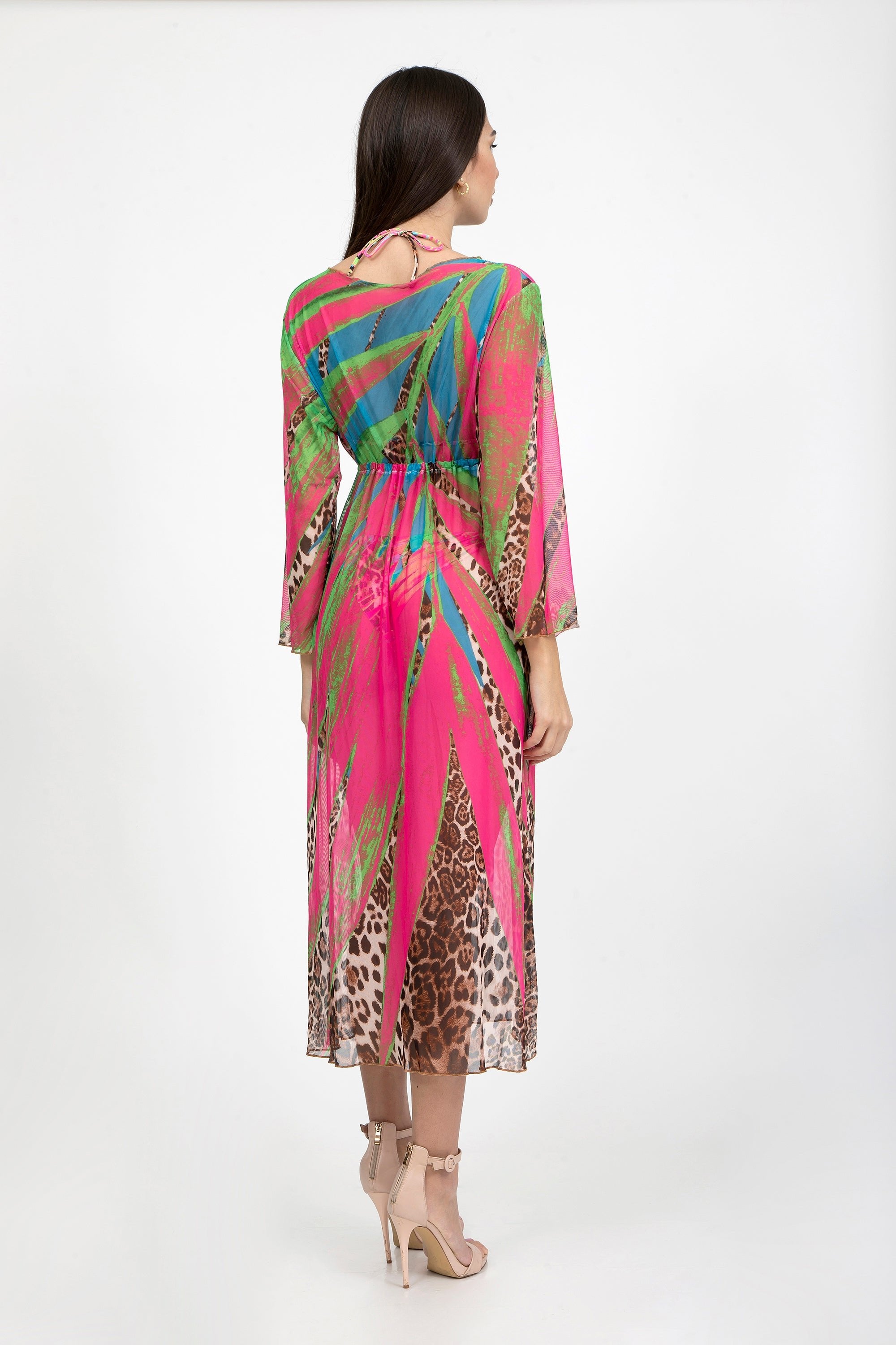 Copri vestaglia in rete maculato