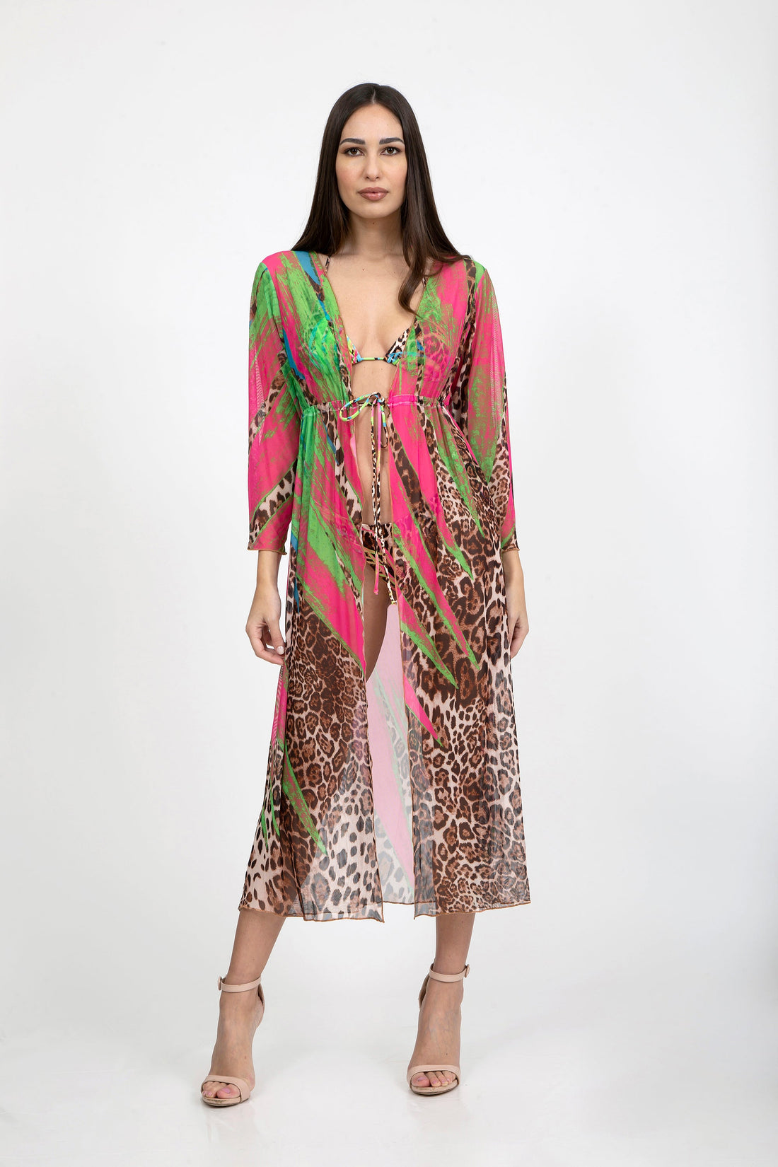 Copri vestaglia in rete maculato