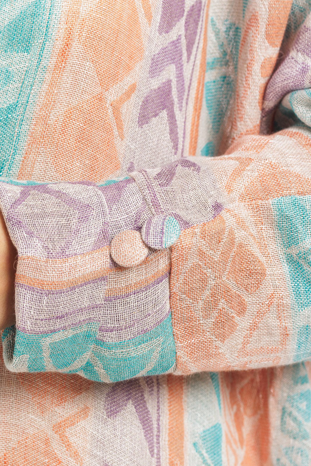 Multi Color Linen Abaya