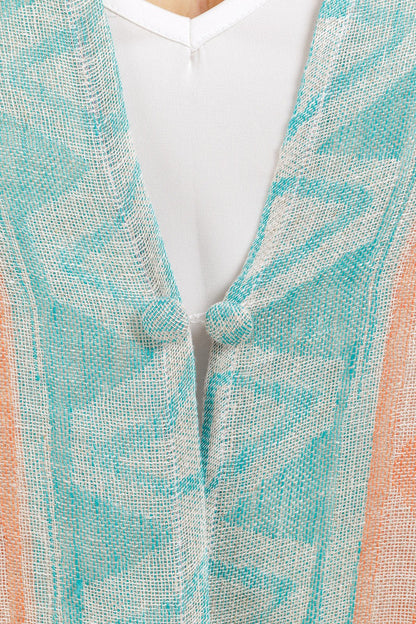 Multi Color Linen Abaya